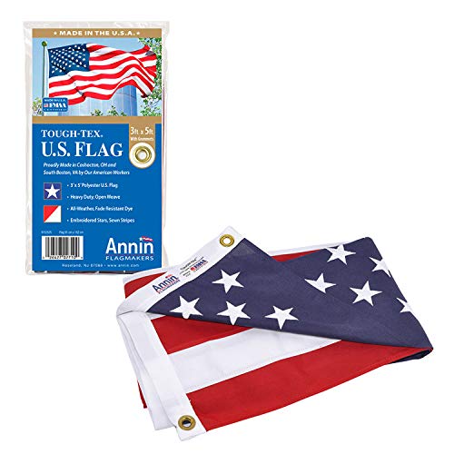 Annin Flagmakers 2710 Tough-Tex American Flag, 3 x 5 Feet
