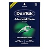 DenTek Advanced Clean Floss Picks with No Break & No Shred Dental Floss, Plaque Remover, 150 Count