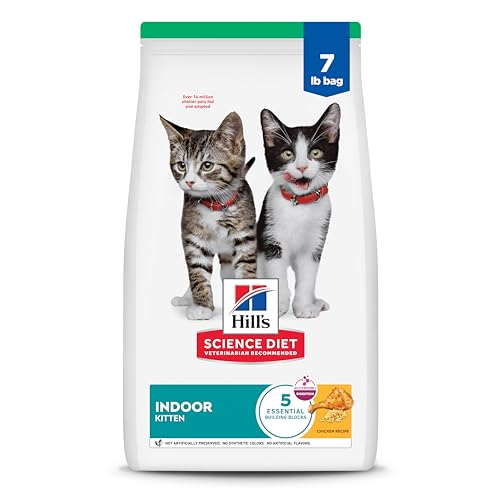 Hill's Science Diet Kitten Indoor dry chicken cat food bag