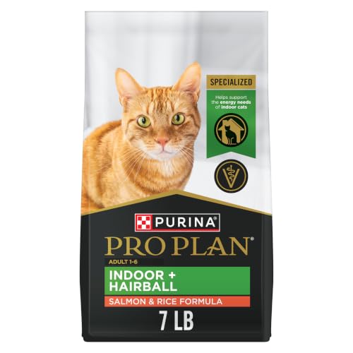 Purina Pro Plan Hairball Management, Indoor Cat Food, Salmon and Rice Formula - . Bag
