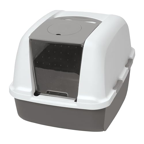Catit Jumbo arenero cerrado para gato - Gris (Cat Litter Pan)