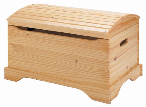 Little Colorado Captain's Toy Chest, Unfinished Pine