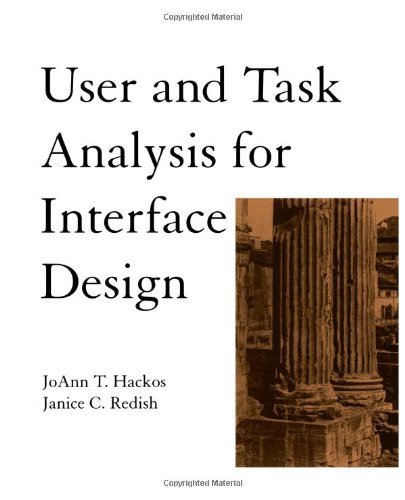 User and Task Analysis for Interface Design book cover