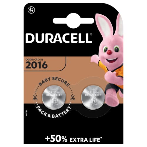 DURACELL 2016 Lithium Knopfzelle (2 Stück) 3V, CR2016