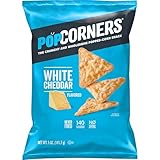 Popcorners Popped Corn Snack Chips White Cheddar 5 Oz
