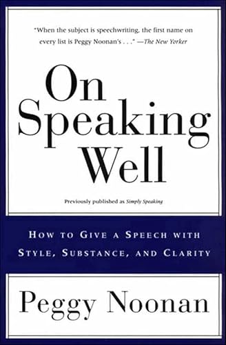 On Speaking Well book cover