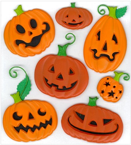 Jolee's Boutique Funny Pumpkins Dimensional Stickers by Jolee's Boutique