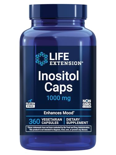 Life Extension Inositol 1000 mg, 360 Vegetarian Capsules