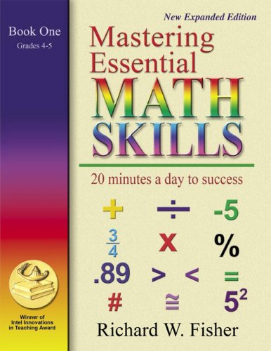 Mastering Essential Math Skills: 20 Minutes a Day to Success; Book One, Grades 4-5 book cover