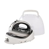 Panasonic Cordless, Portable 1500W Contoured Multi-Directional Steam/Dry Iron, Stainless Steel Soleplate, Power Base and Carrying/Storage Case, Silver, 6x18