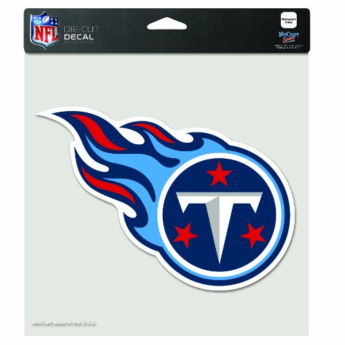 Autocollant coloré NFL Tennessee Titans 20,3 x 20,3 cm