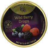 Cavendish & Harvey | Wild Berry Hard Candy Drops | 5.3 Ounce Tin
