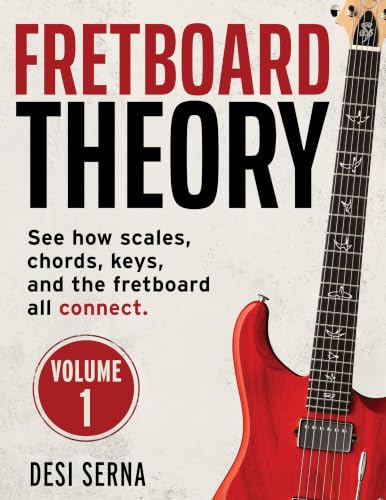 Fretboard Theory: Complete Guitar Theory Including Scales, Chords, Progressions, Modes, Song Application and More. book cover