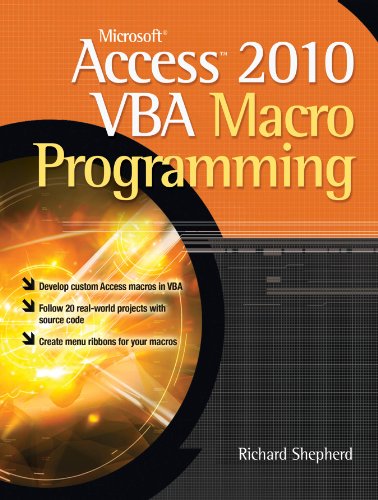 Microsoft Access 2010 VBA Macro Programming book cover