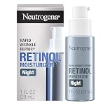 Neutrogena Retinol Face Moisturizer Cream, Rapid Wrinkle Repair, Anti-Wrinkle Night Moisturizer, Anti-Wrinkle Face & Neck Cream Moisturizer with Hyaluronic Acid & Retinol, Paraben-Free, 1 fl. oz