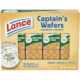 Lance Sandwich Crackers Captain S Wafers Cream Cheese And Ch