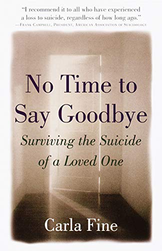 No Time to Say Goodbye: Surviving the Suicide of a Loved One book cover