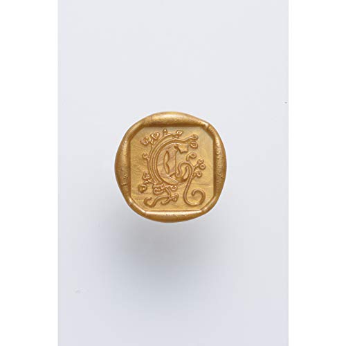 Jacques Herbin 40003T Siegel eckig mit HolzGriff Petschaft-Buchstabe C