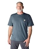 Carhartt Men S Iconic K87 Pocket T Shirt Bluestone X Large