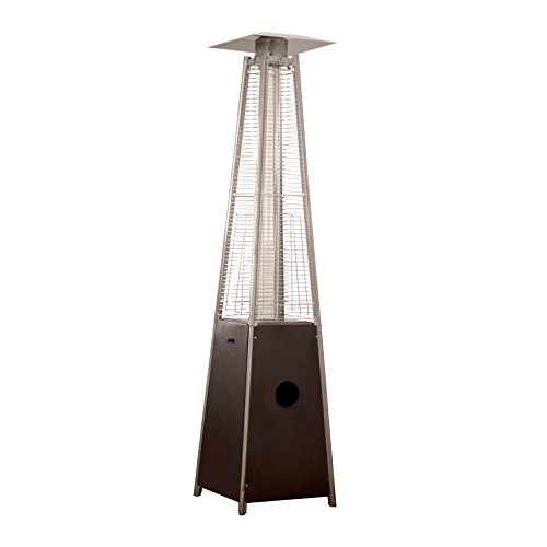 Hiland HLDS01-WGTHG 40,000 BTU Pyramid Patio Heater, Hammered Bronze