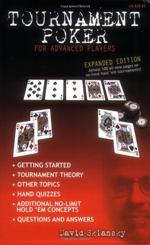 Tournament Poker for Advanced Players book cover