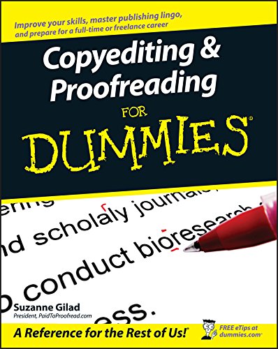 Copyediting and Proofreading for Dummies book cover