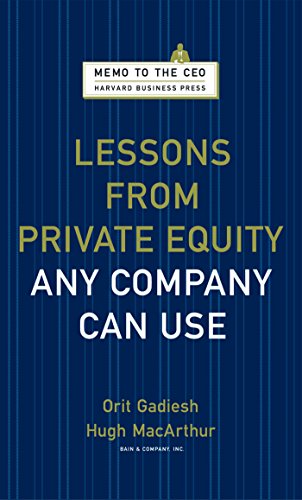 Lessons from Private Equity Any Company Can Use (Memo to the CEO) book cover