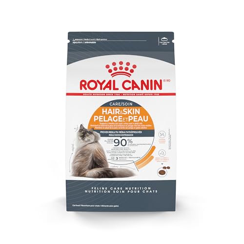 Royal Canin Feline Care Nutrition Hair & Skin Care Adult Dry Cat Food, Bag