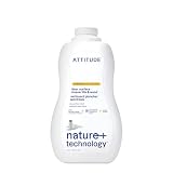 ATTITUDE Floor Cleaner, EWG Verified, Streak-Free, Vegan & Plant-Based for Tile, Wood & Laminate Floors, Citrus Zest Scent, 35.2 Fl Oz