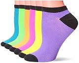 K Bell Womens Fun Patterns Designs Low Cut 6 Pairs Cool Cute