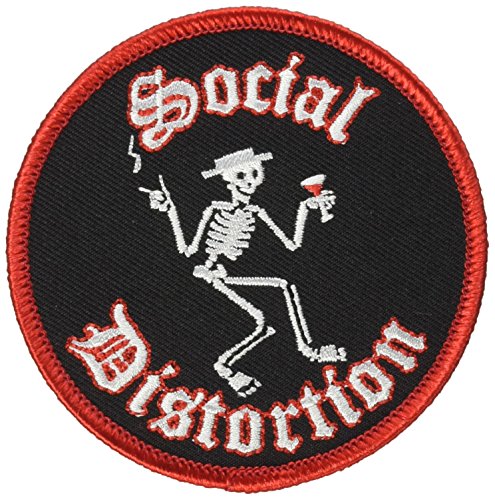 SOCIAL DISTORTION Verzerrung Skeleton Patch Fleck, Officially Licensed Products 