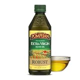 Pompeian Robust Extra Virgin Olive Oil - 16 Fl Oz - First Cold Pressed Olive Oil for Cooking - Bold Taste for Pasta, Marinades, and Salad Dressings