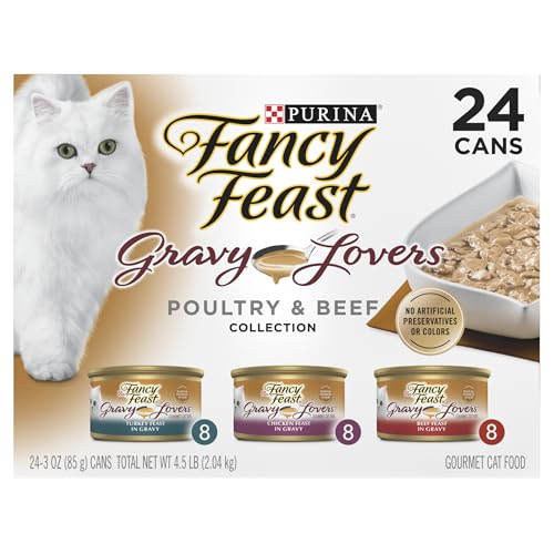 Fancy Feast Gravy Lovers variety pack of wet cat food