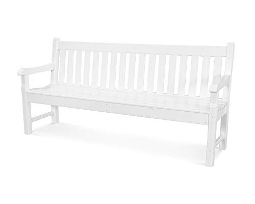 POLYWOOD Rockford 72-Inch Bench, White