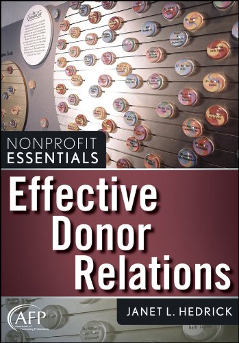 Effective Donor Relations (The AFP/Wiley Fund Development Series) book cover