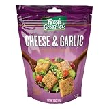 Fresh Gourmet Premium Croutons | Cheese & Garlic | 5 Ounce, Pack of 6 | Crunchy Salad Topper
