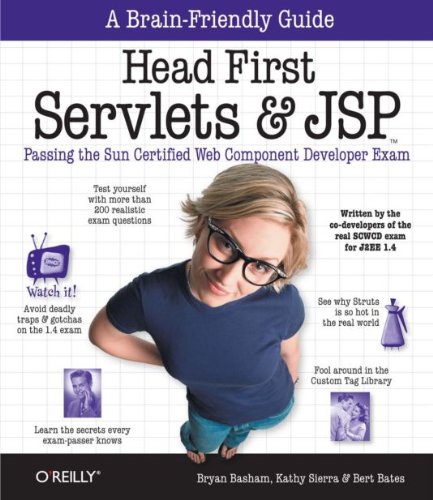 Head First Servlets and JSP: Passing the Sun Certified Web Component Developer Exam book cover