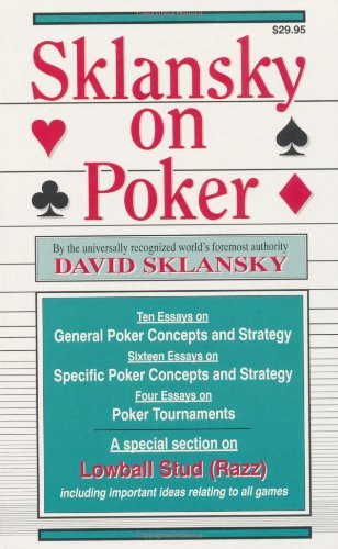 Sklansky on Poker book cover