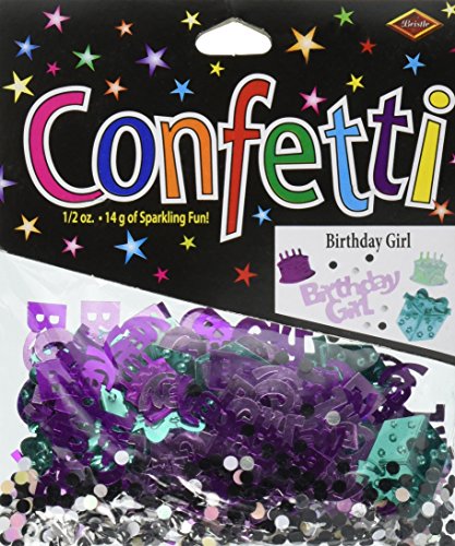 Beistle léopard Cn061 Birthday Girl Confetti