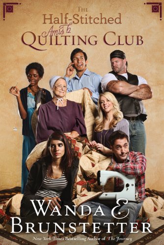 The Half-Stitched Amish Quilting Club (The Half-Stitched Amish Quilting Club, #1) book cover