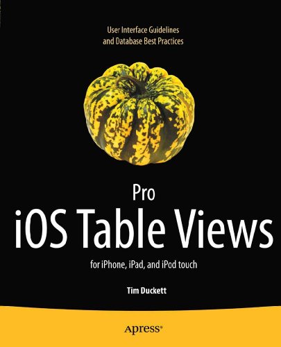 Pro iOS Table Views: for iPhone, iPad, and iPod touch book cover