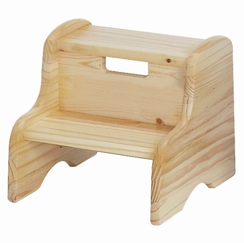 Little Colorado Unfinished Wooden Step Stool, Pine