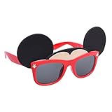 Sun-Staches Official Mickey Mouse Sunglasses for Kids | Disney Eyewear, Party Accessory or Costume | UV 400 | One Size Fits Most Kids