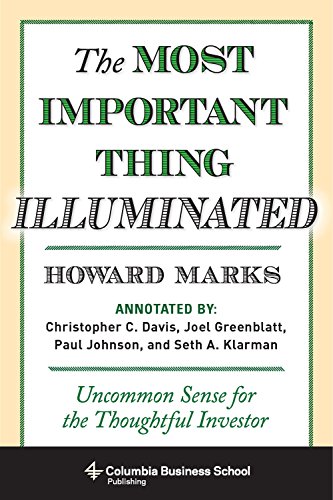 The Most Important Thing: Uncommon Sense for the Thoughtful Investor book cover