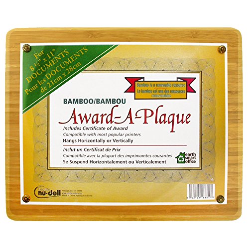 Nudell Bambou Award-a-plaque Round Edge pour une récompense de 21,6 x 27,9 cm 13