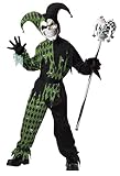 California Costumes Child Green Scary Jester Costume Medium