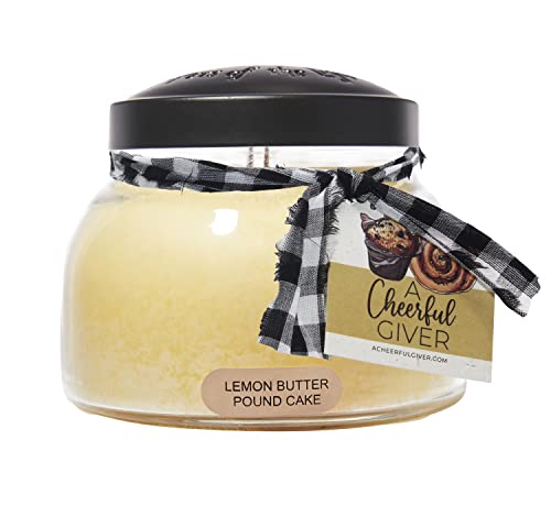 A Cheerful Giver Lemon Butter Pound Cake 22 oz Mama Jar Candle