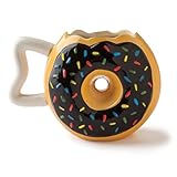 Sprinkle Donut Coffee Mug Fun Novelty Doughnut Shaped Cup Fu