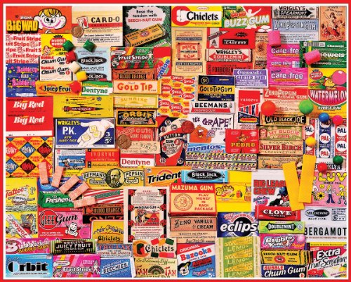 White Mountain Gum Wrappers 1000-Piece Jigsaw Puzzle