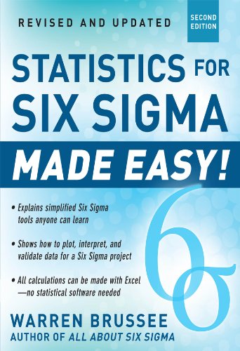 Statistics for Six SIGMA Made Easy! book cover